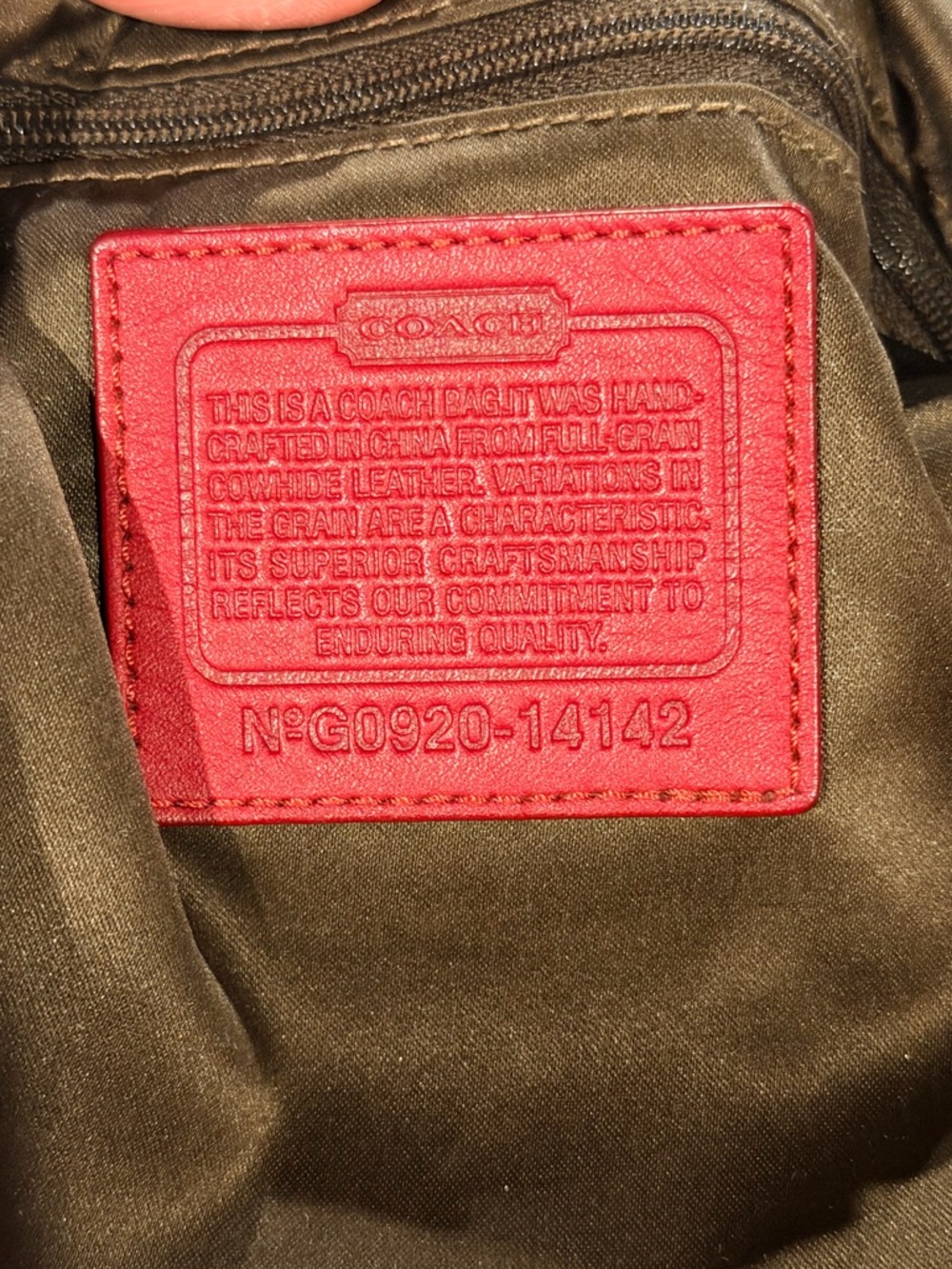 COACH Brooke Red Leather Hobo Shoulder Bag 14142 - Picture 14 of 14